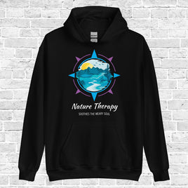 Nature Therapy, Black Hoodie